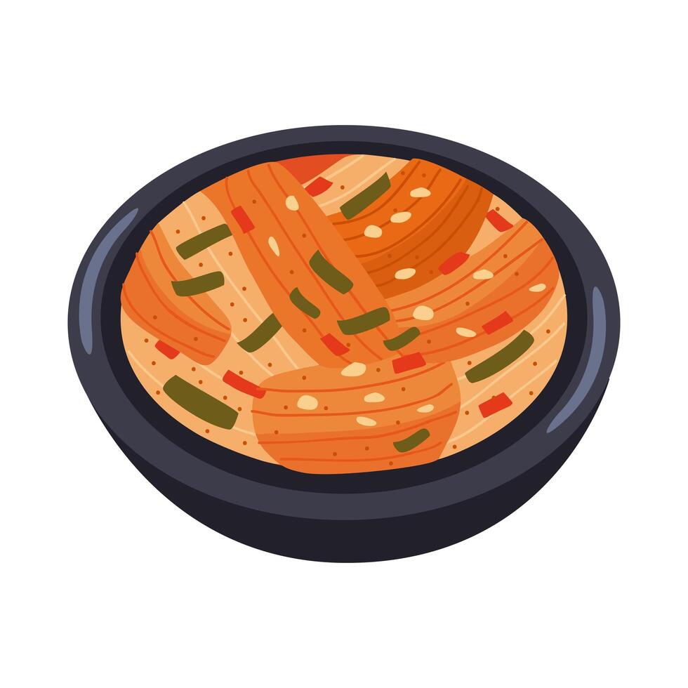 sop buntut comida coreana vector