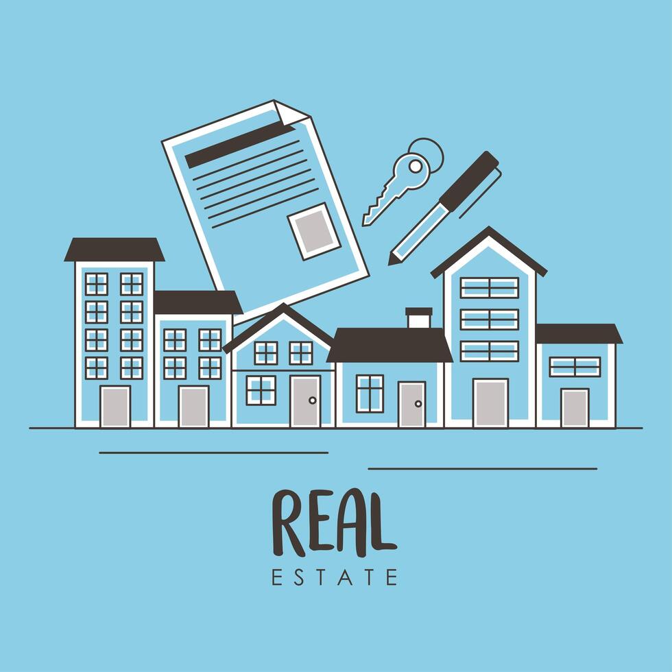 real estate neightborhood vector