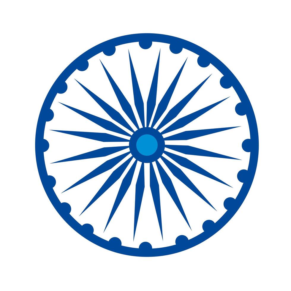 ashoka chakra icon vector