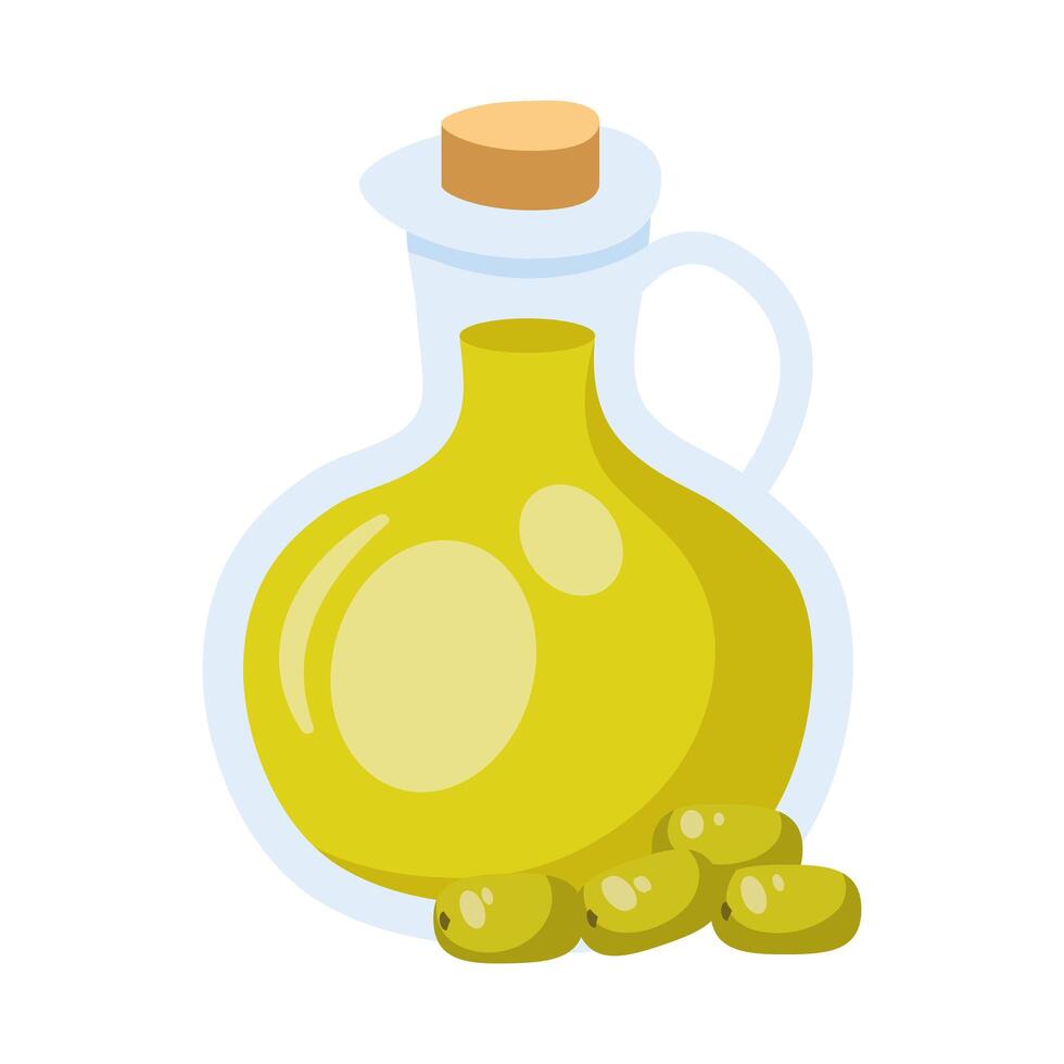 olive oil jar vector