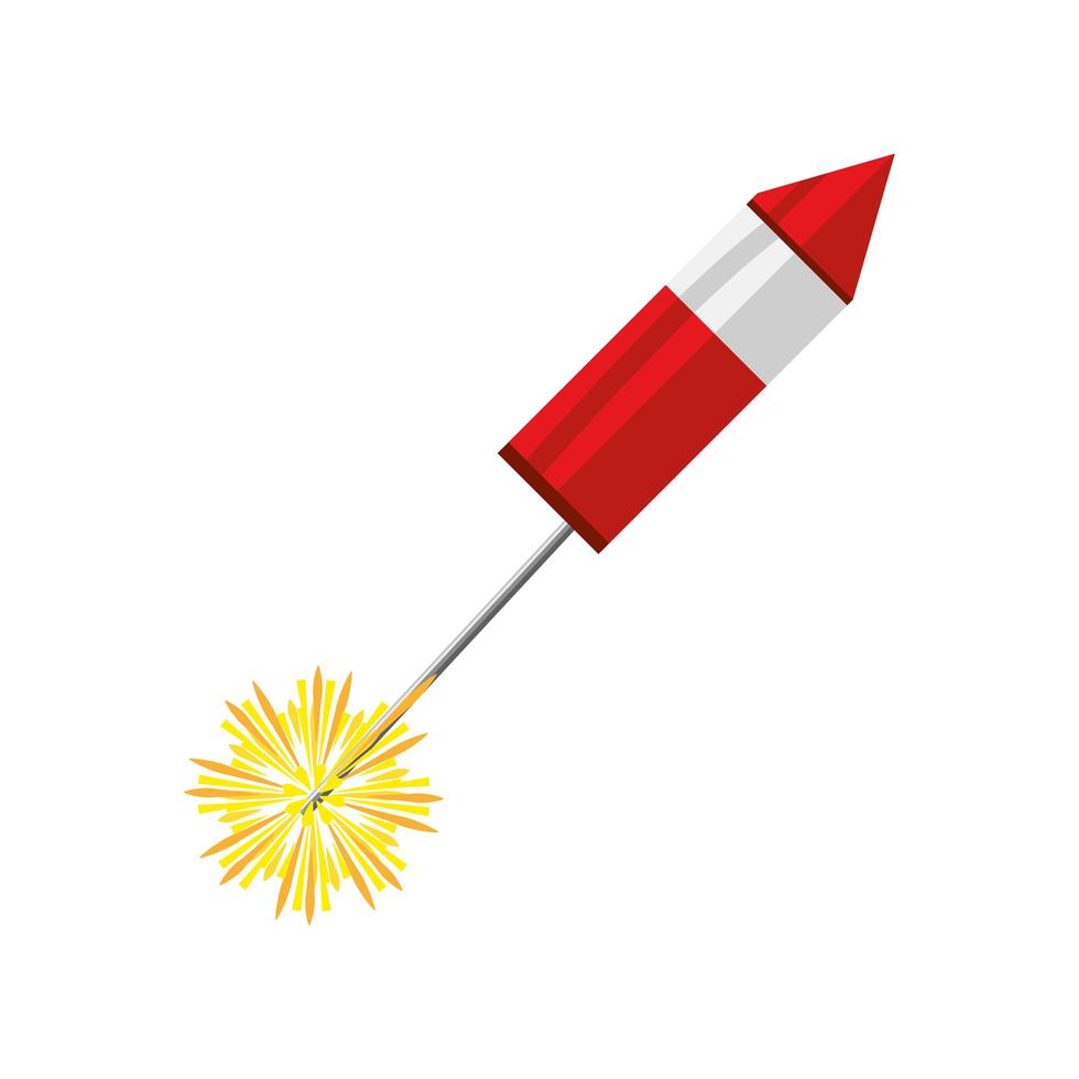 fireworks rocket festive vector