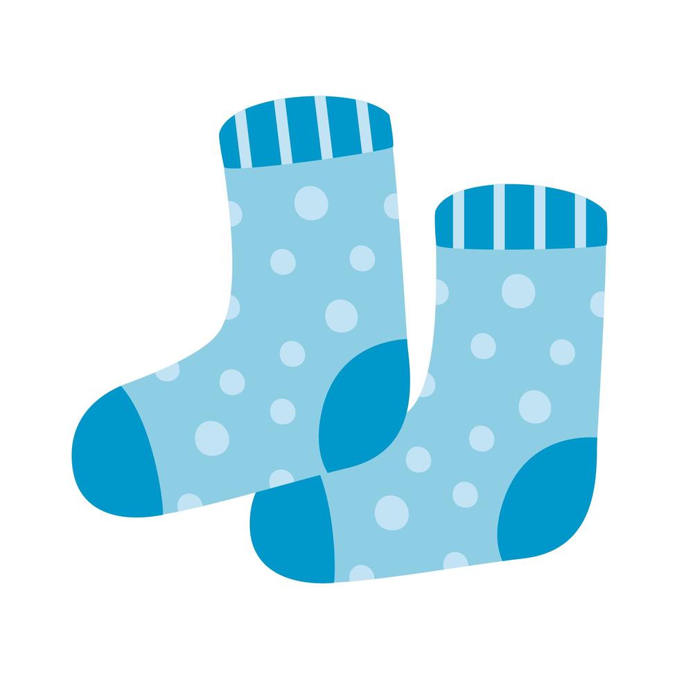 socks blue and dotted 3751348 Vector Art at Vecteezy