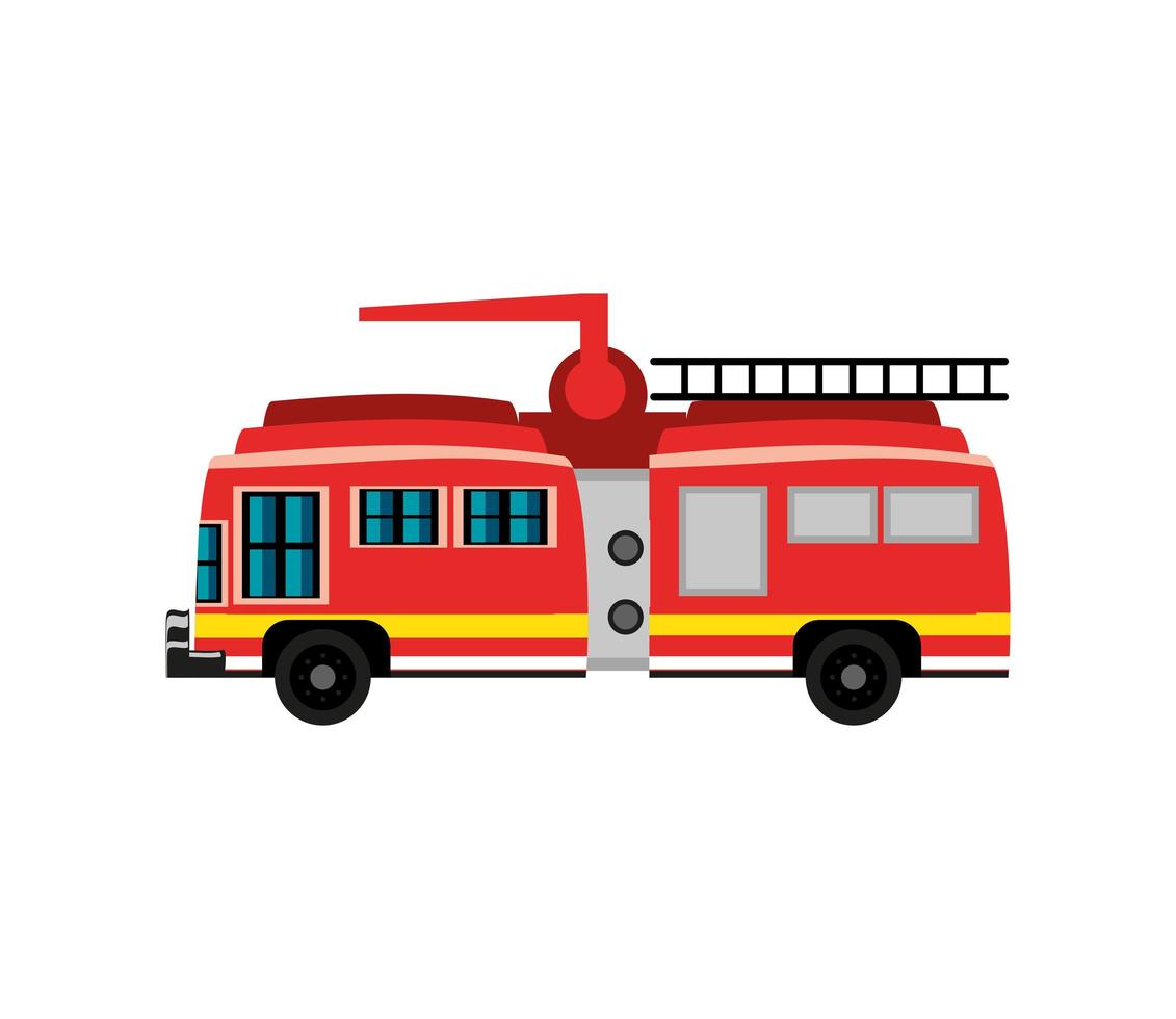 firetruck emergency transport vector
