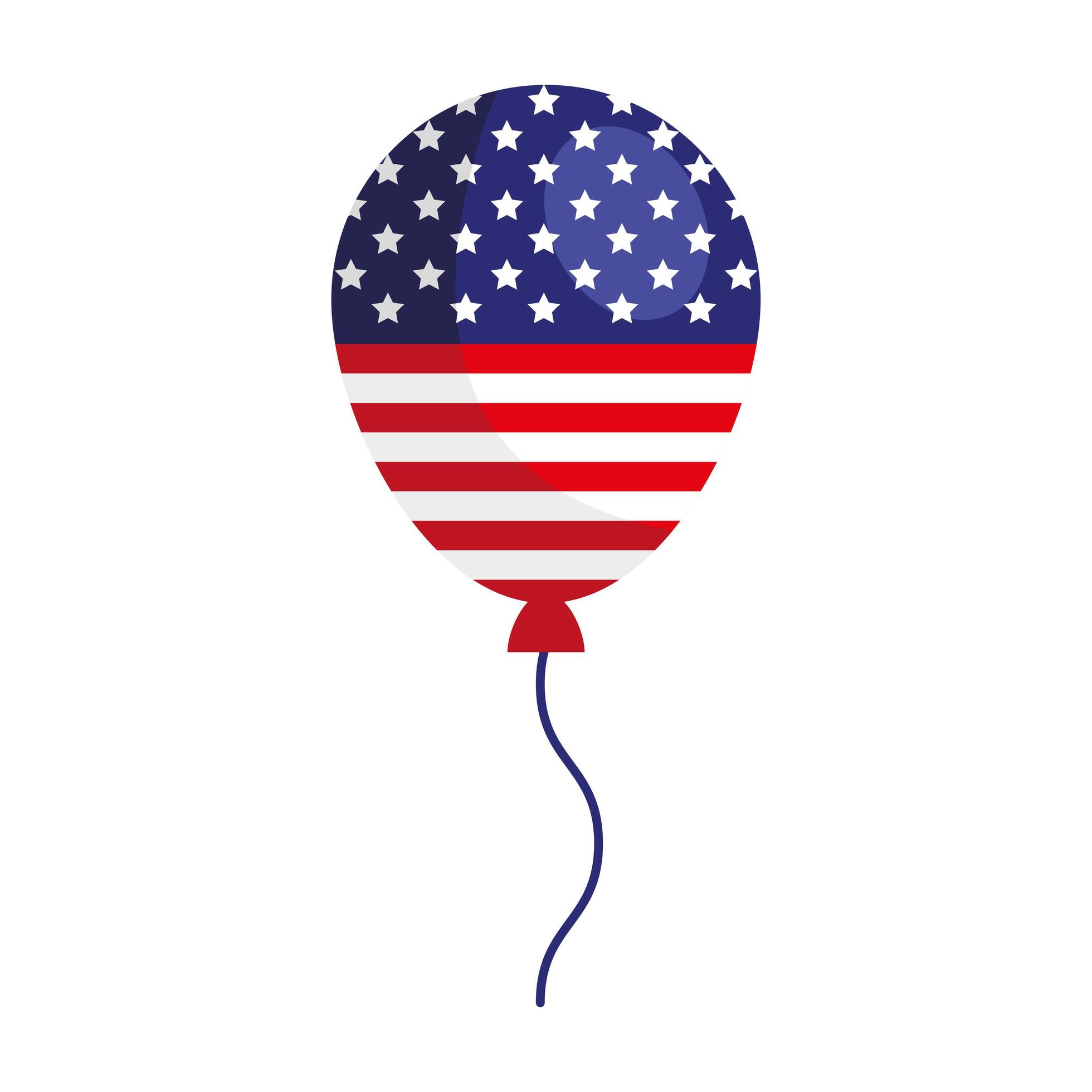 usa flag in balloon 3751441 Vector Art at Vecteezy