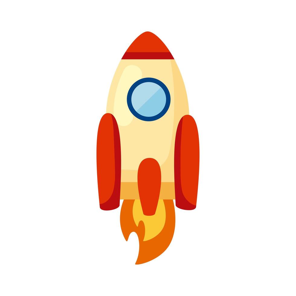 rocket startup launcher vector