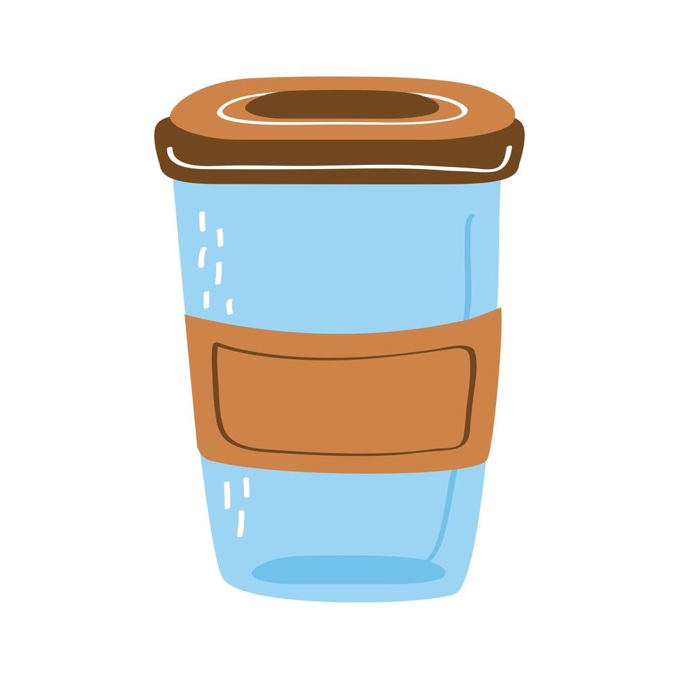 reusable container transparent vector