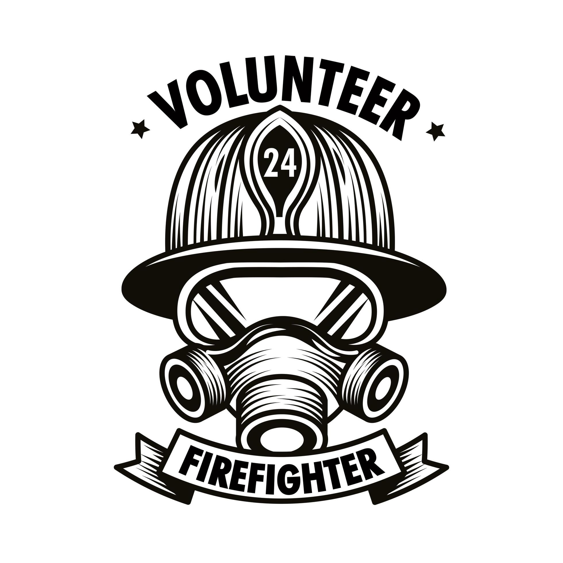 badge of firefighter volunteer 3751470 Vector Art at Vecteezy