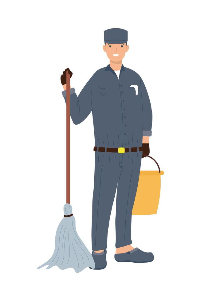 housekeeper profession worker vector