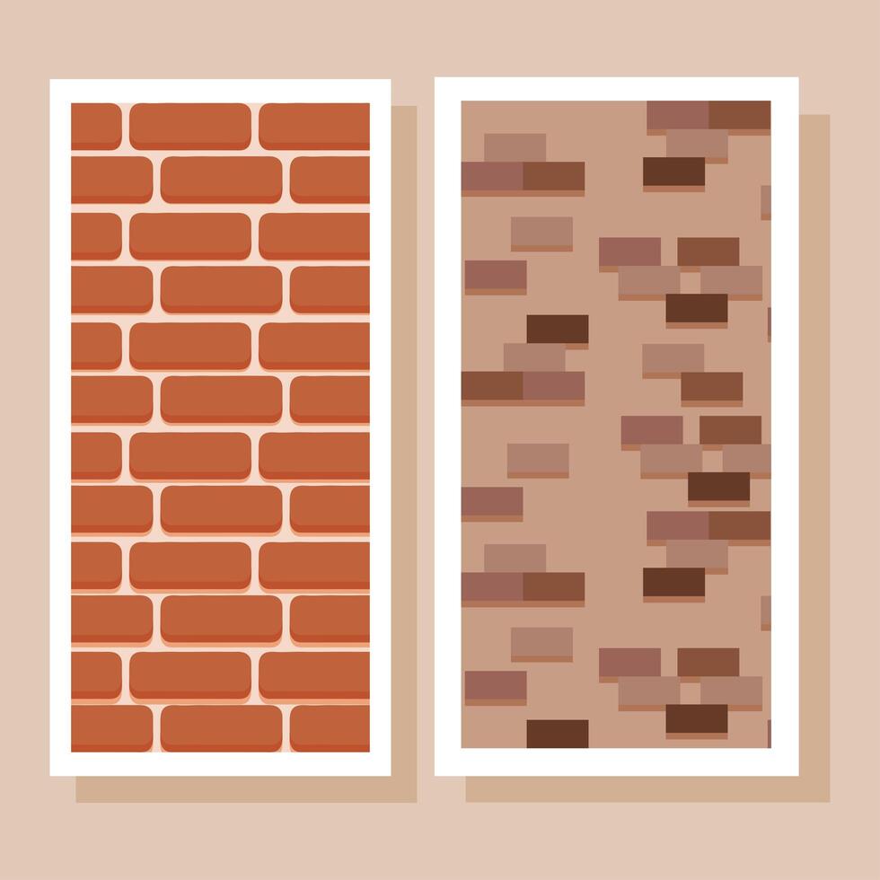 orange walls structures vector