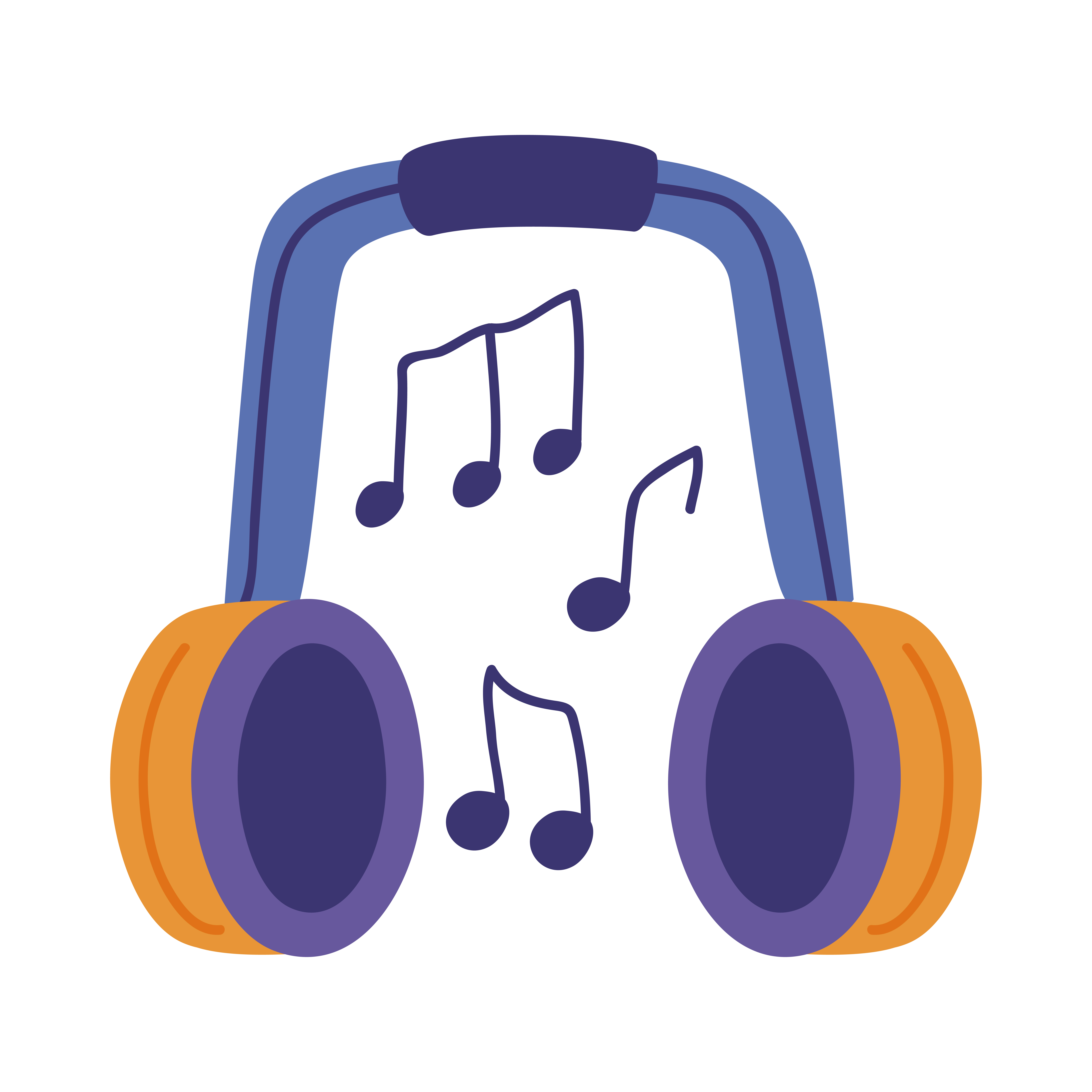 Headphones with music notes 3751542 Vector Art at Vecteezy Headphones with music notes 3751542 Vector Art at Vecteezy
