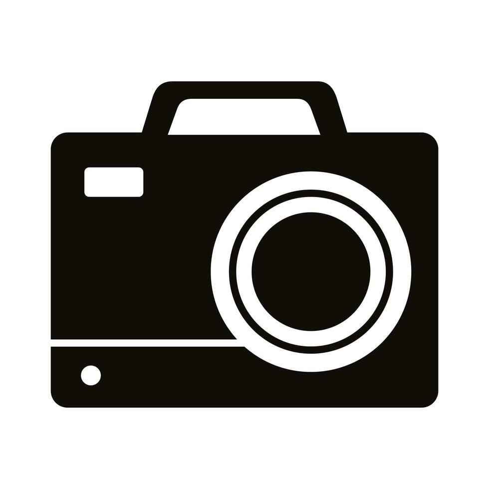 camera photographic silhouette vector