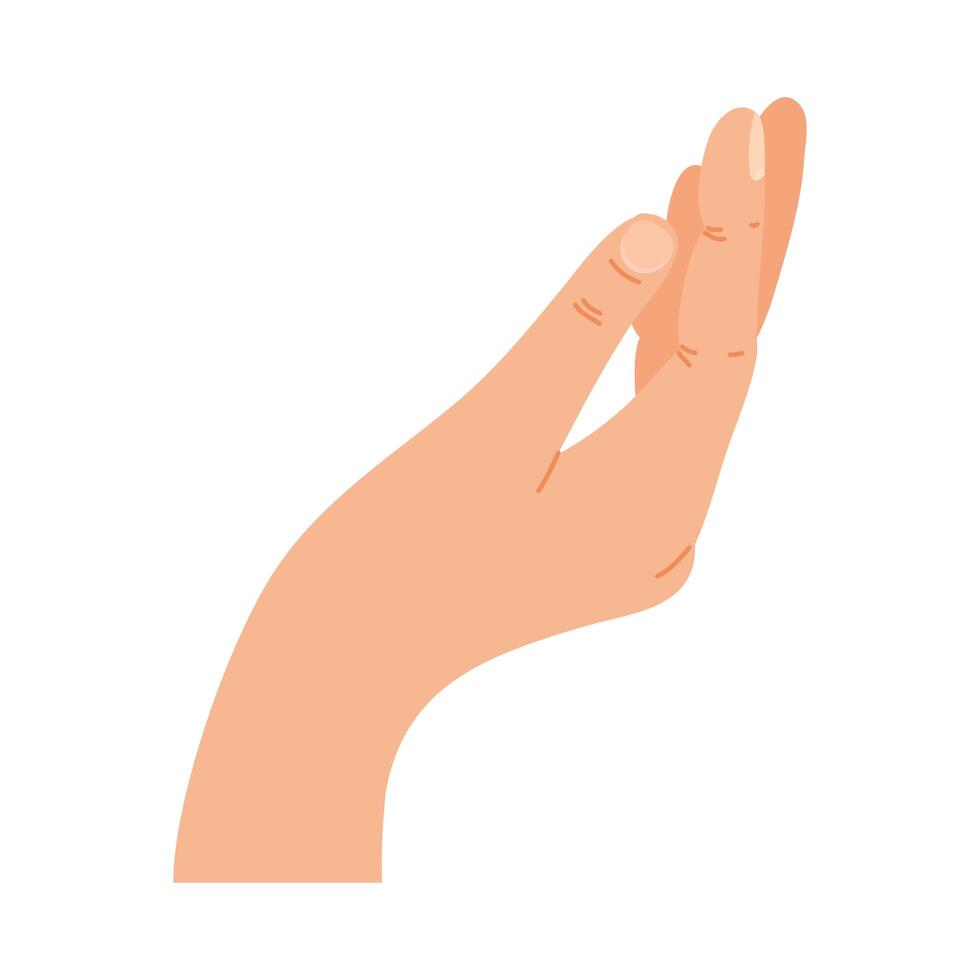 hand human lifting vector