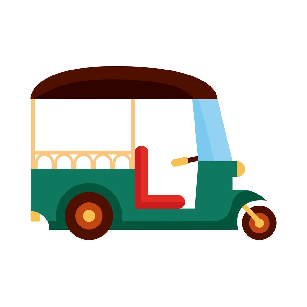 thailand tuk tuk vector