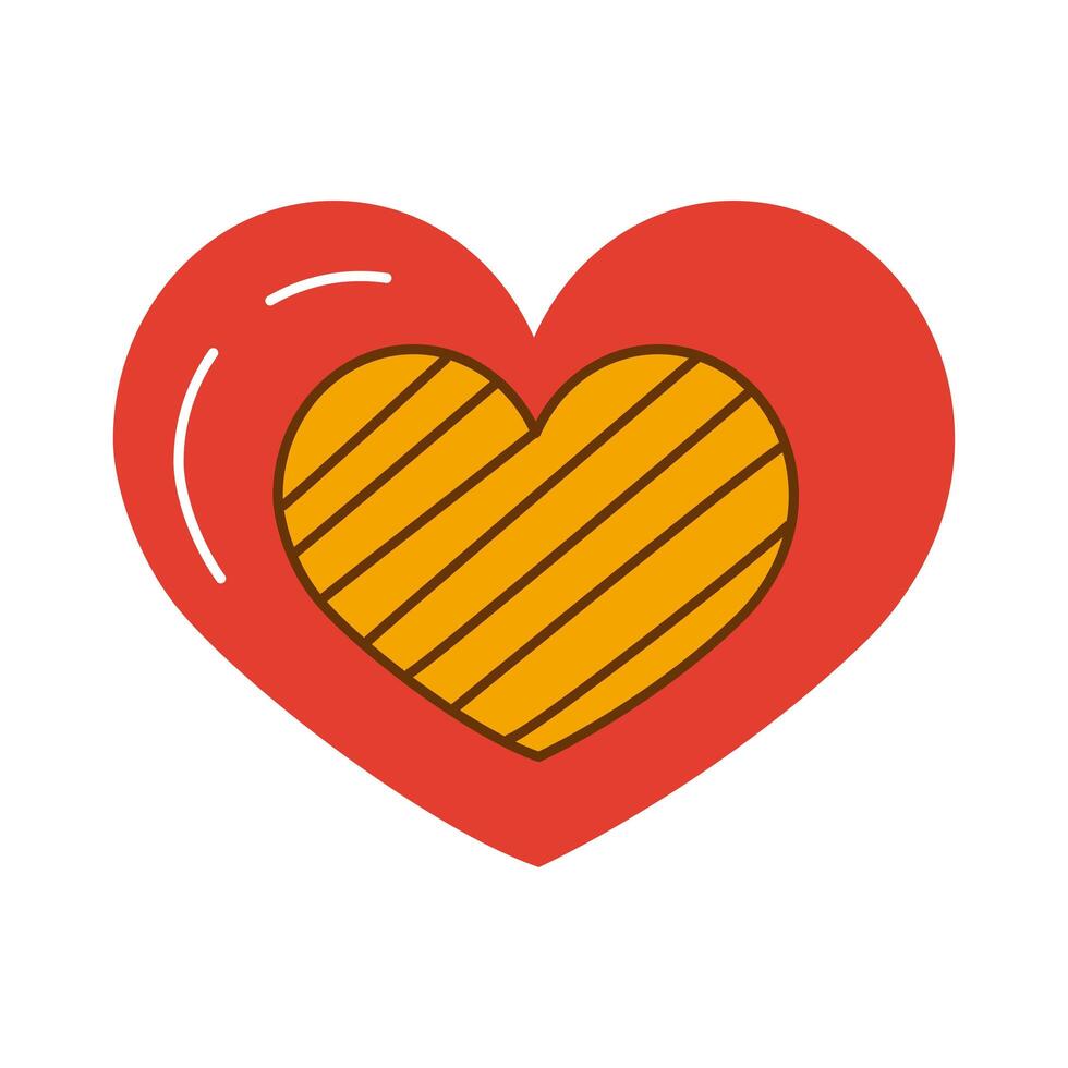 heart love decoration vector