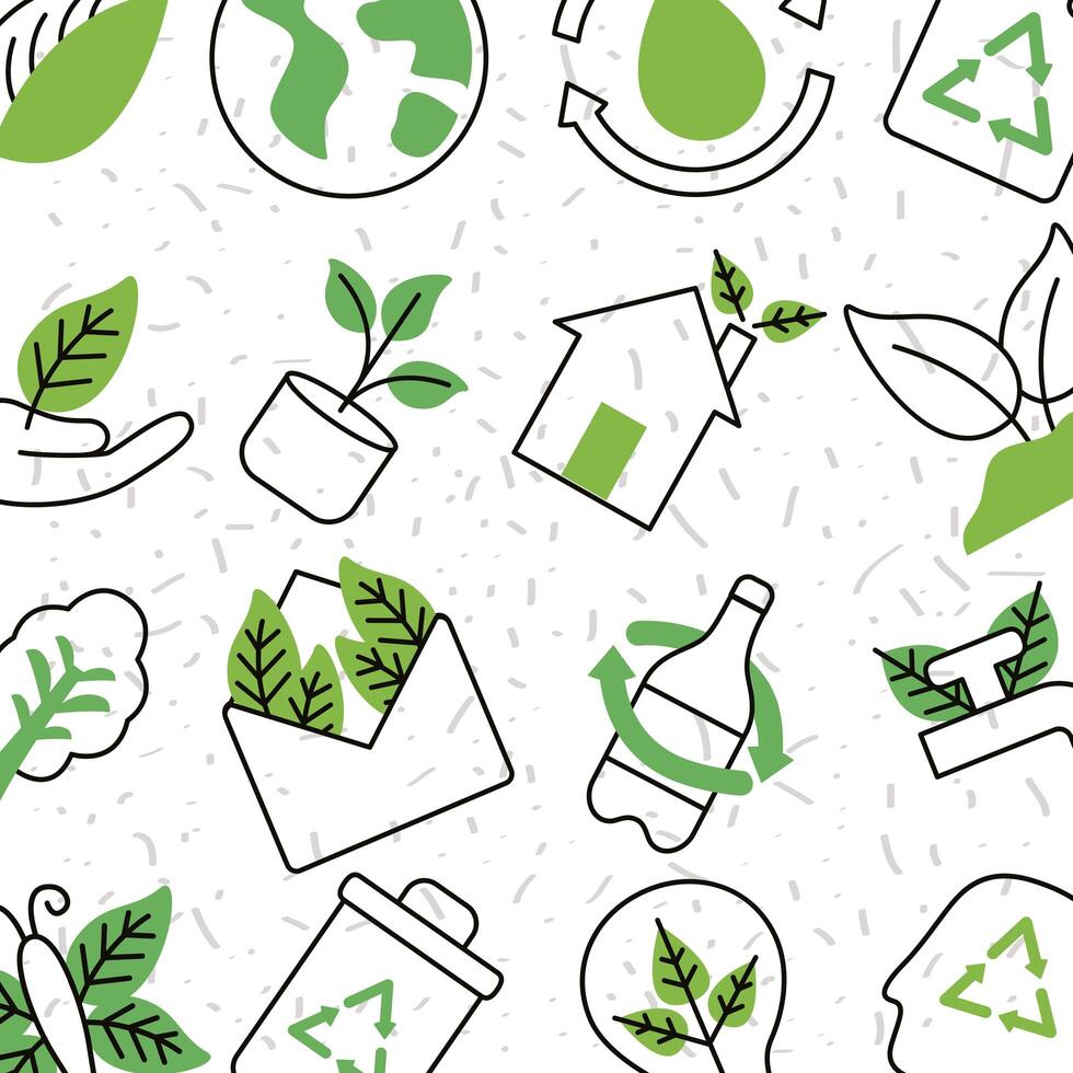 organic and nature pattern vector