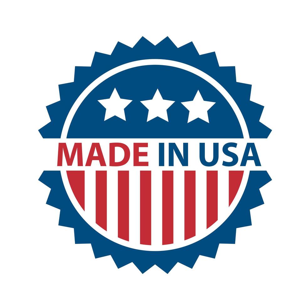 made in usa lace vector