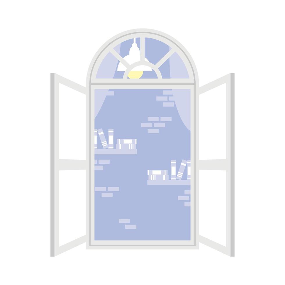 house window open vector