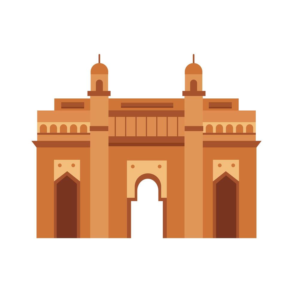 icono de puerta de enlace de la india vector