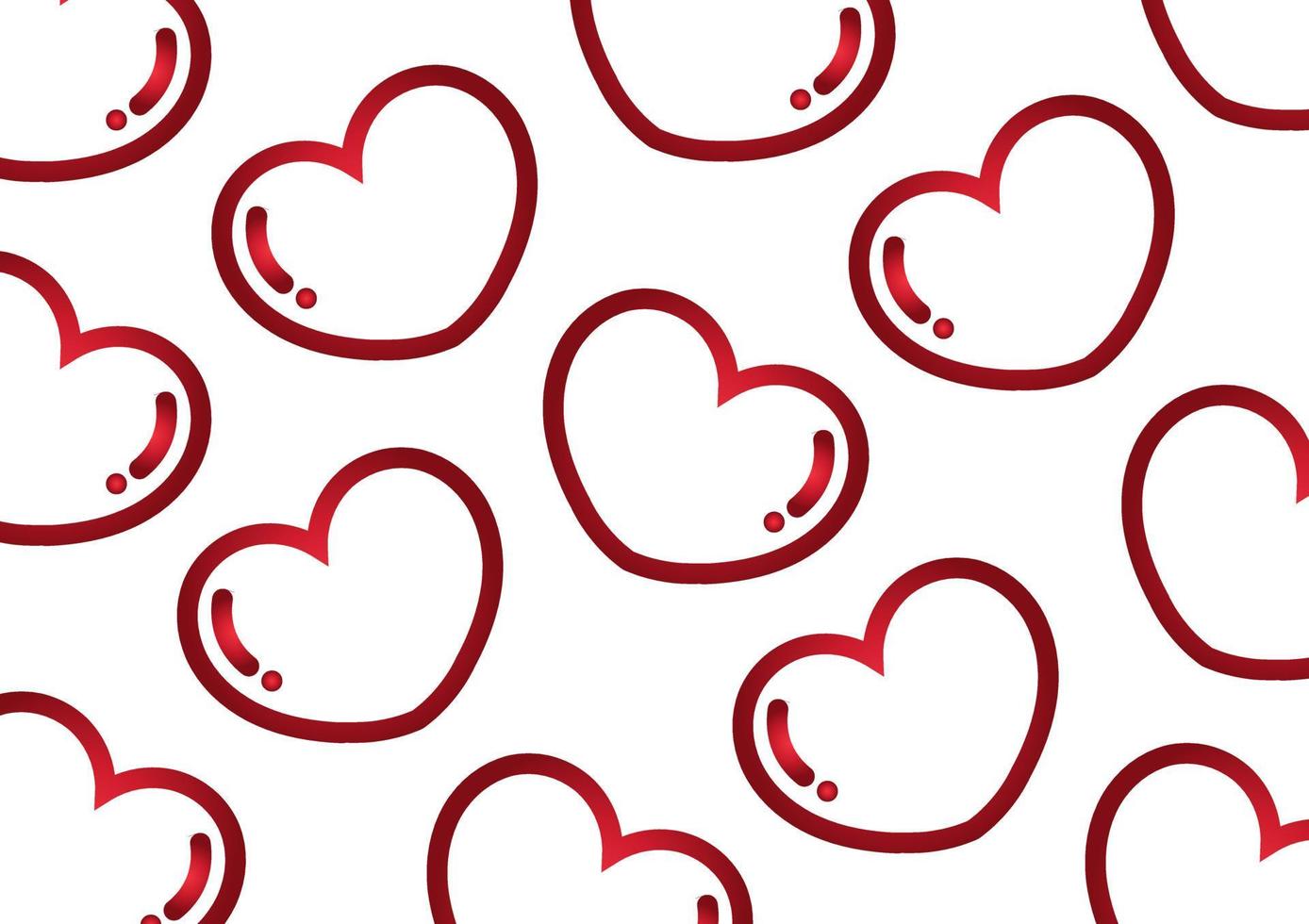 red heart background on white background vector