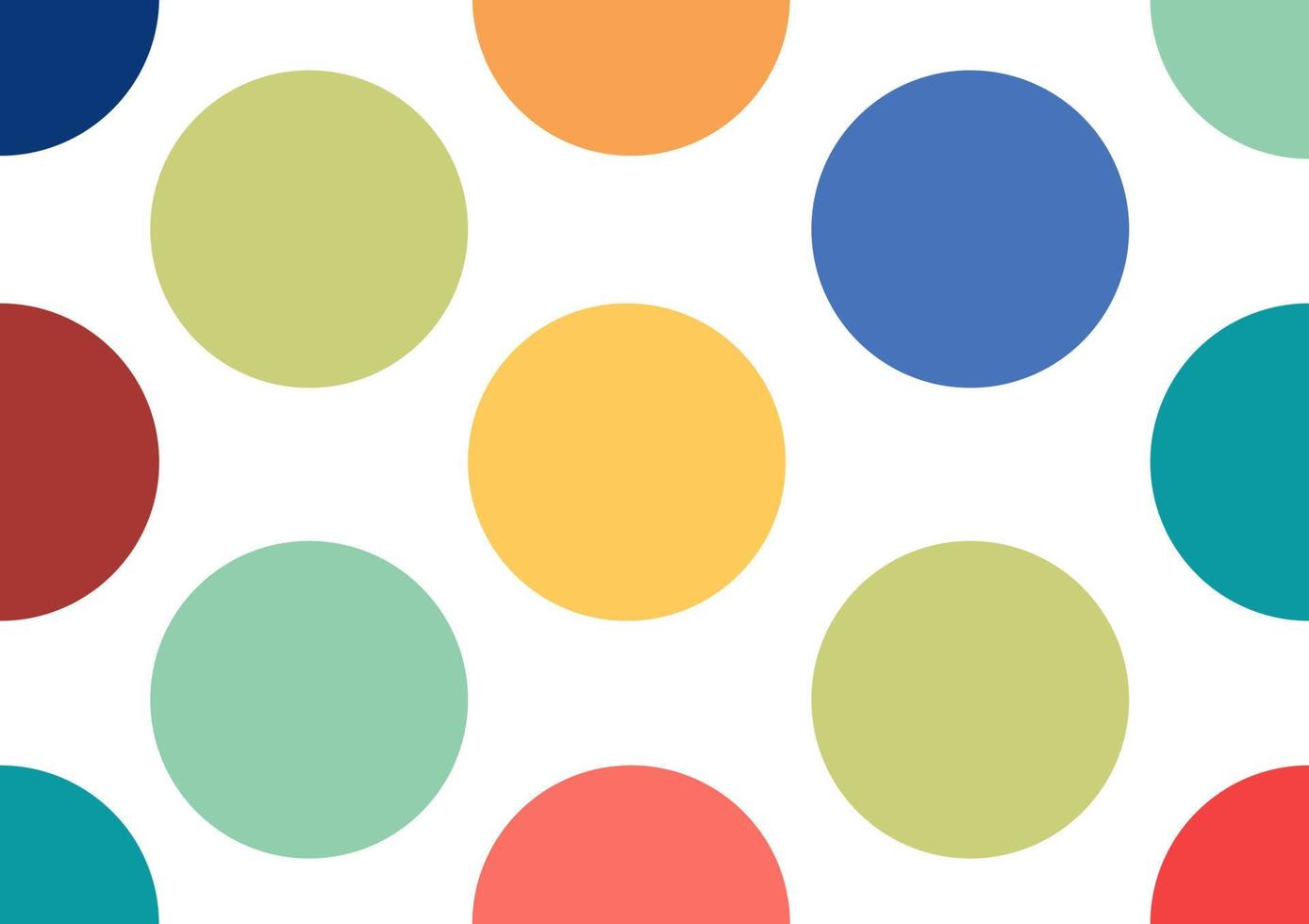 Abstract background with colorful circles and circular lines forming a circle vector