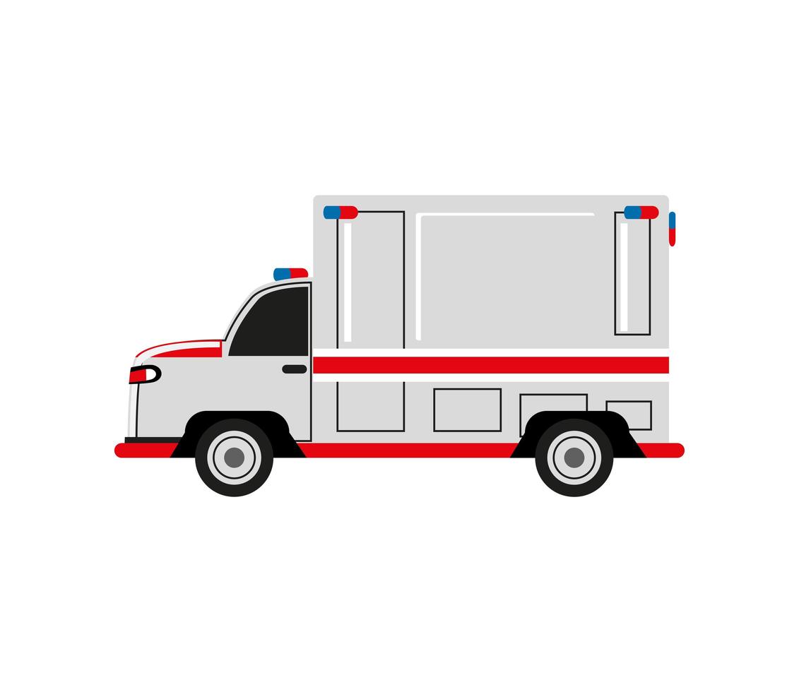 transporte en ambulancia vector