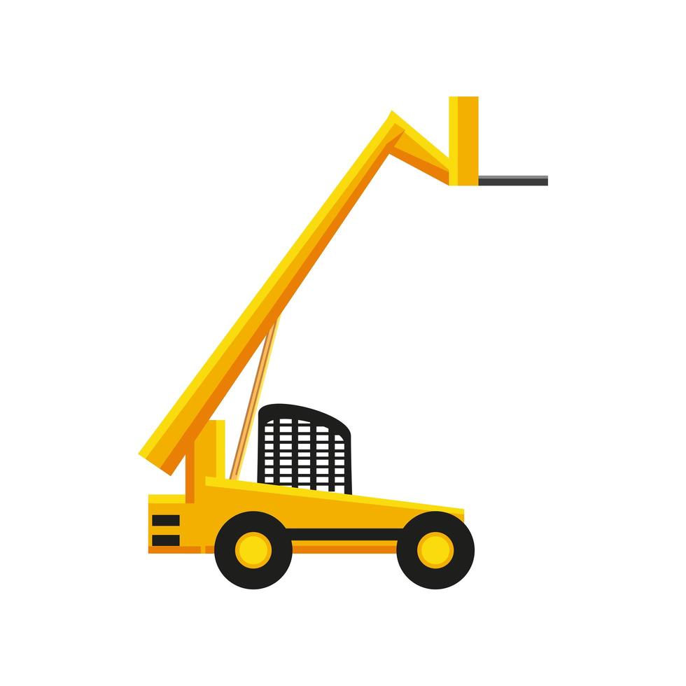 construcción de camiones excavadora vector