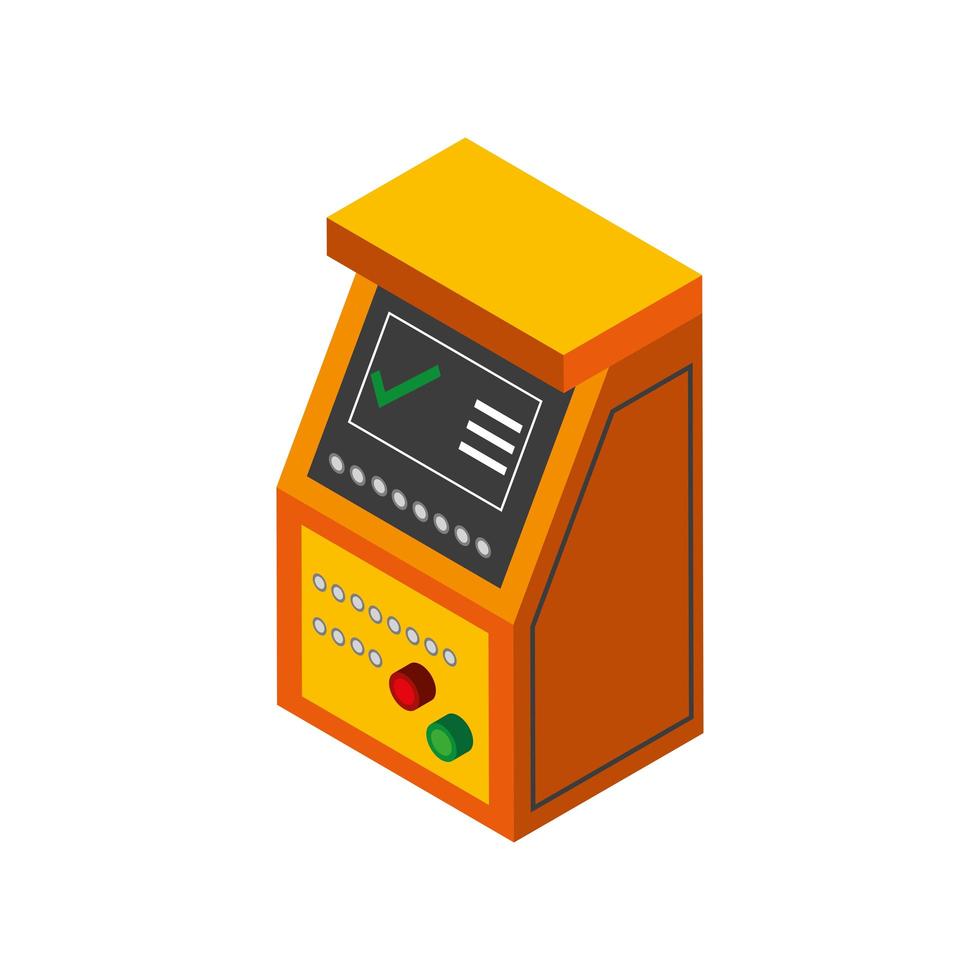 panel de interruptores industriales vector