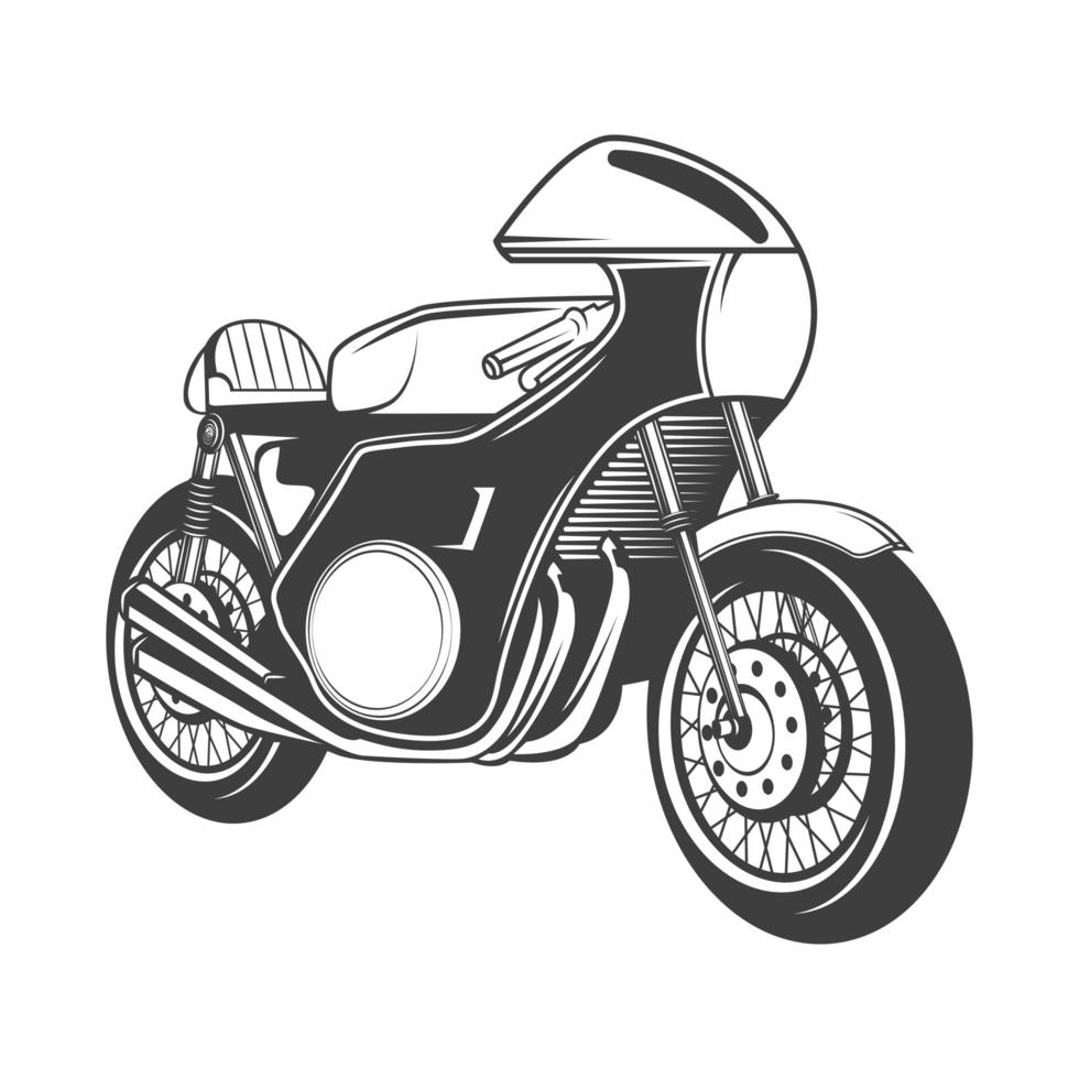 icono de motocicleta de carreras vector