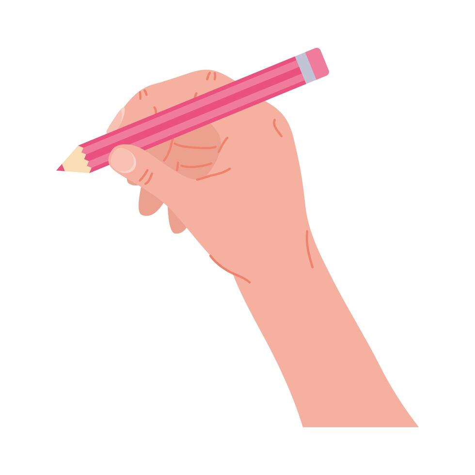 hand human writing vector