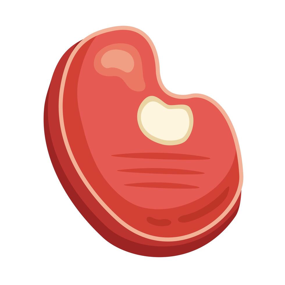 beef steak food vector