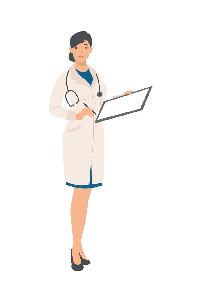 female doctor profession vector