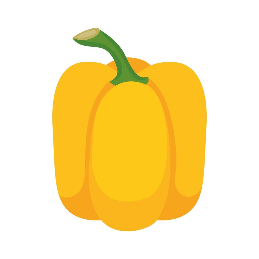 yellow pepper vegetable vector