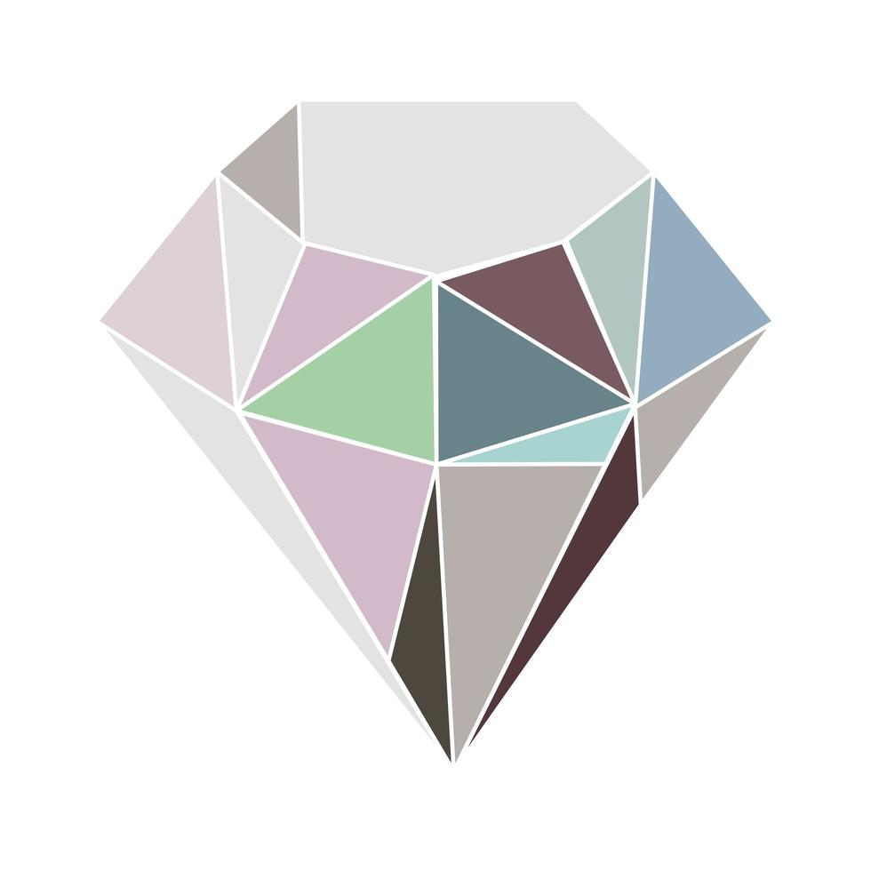 gema de cristal de diamante vector