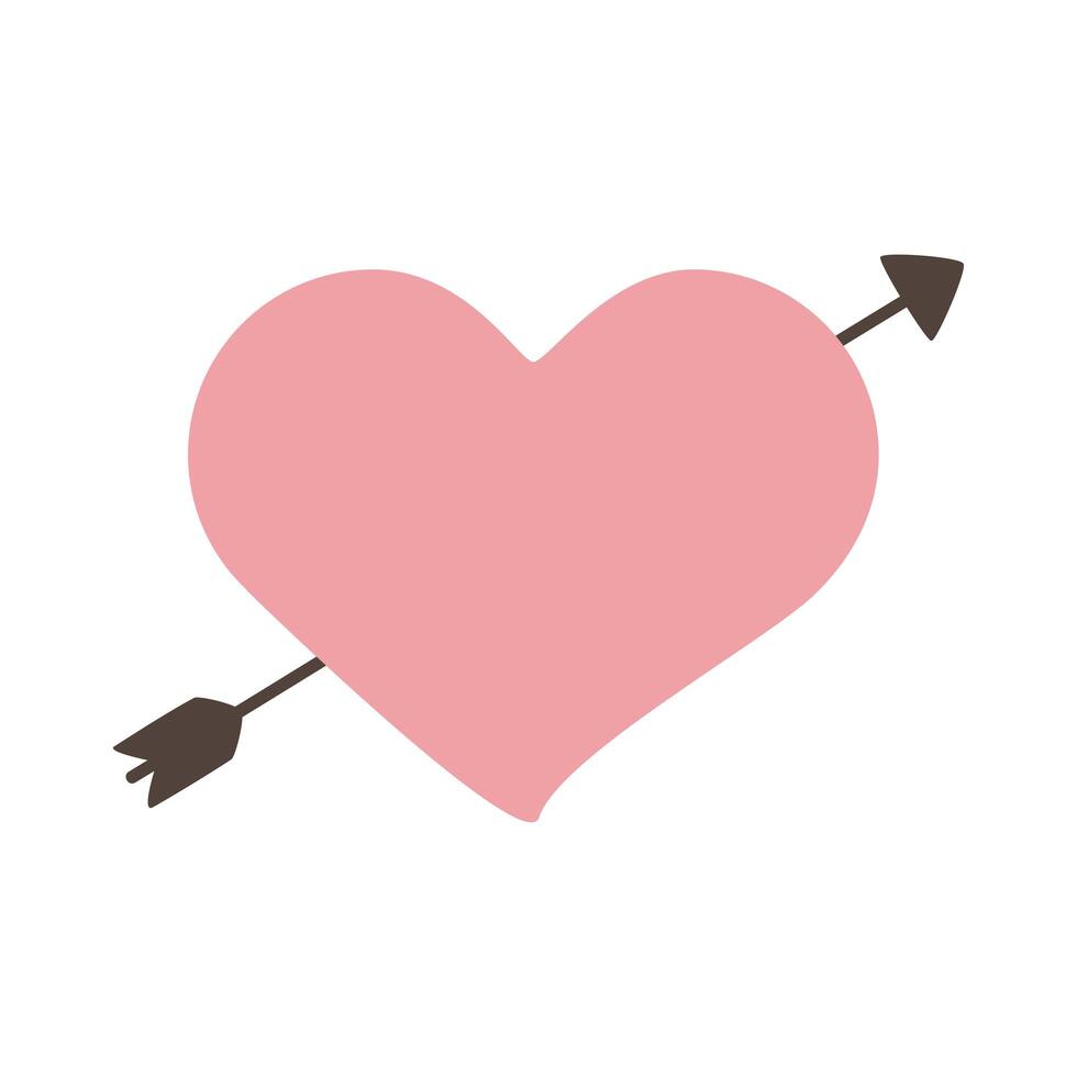 heart with arrow vector