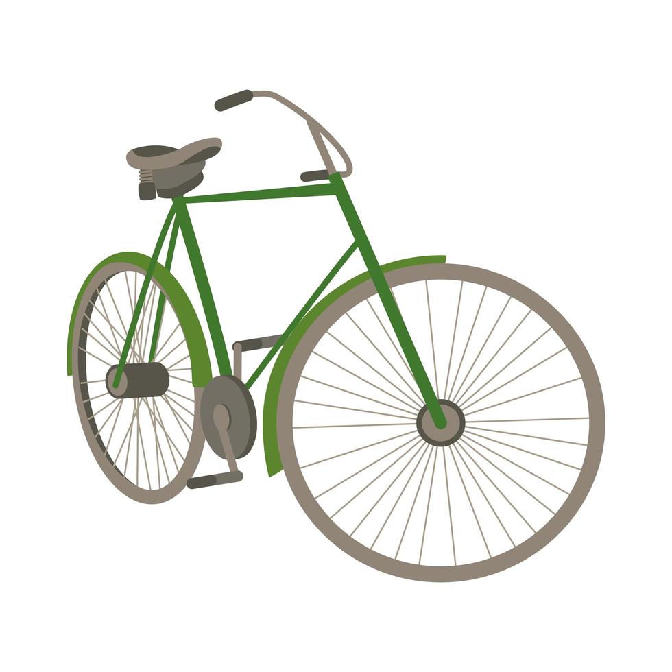old bicycle style vector