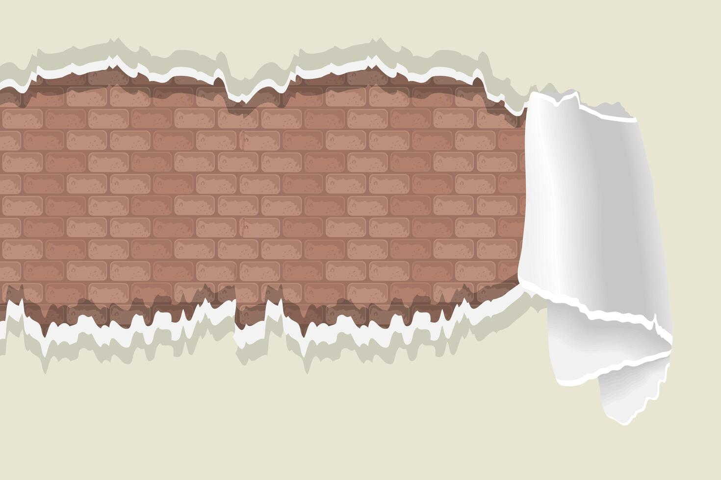 brown wall deteriorated vector