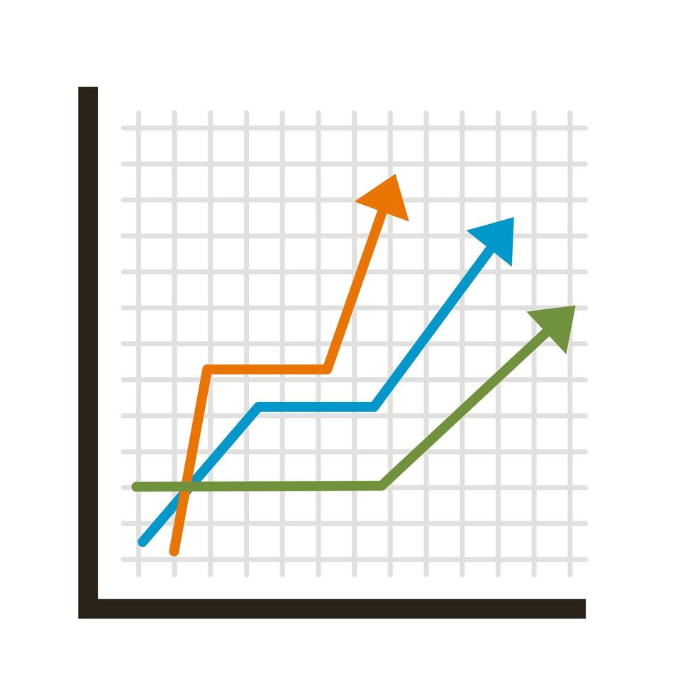 gráfico de barras infográficas vector