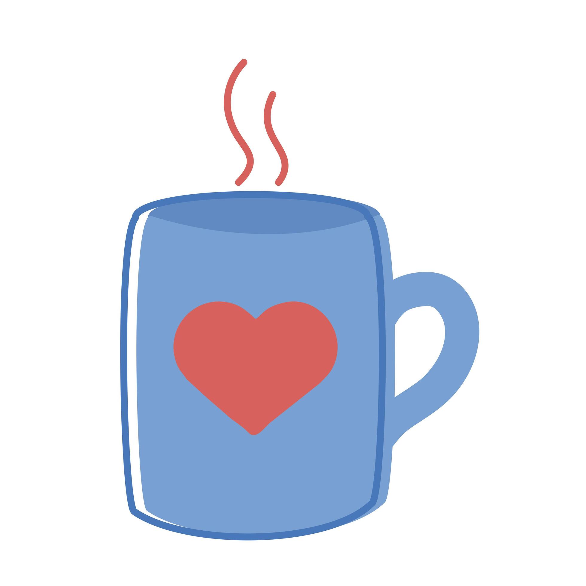 mug with heart 3752901 Vector Art at Vecteezy