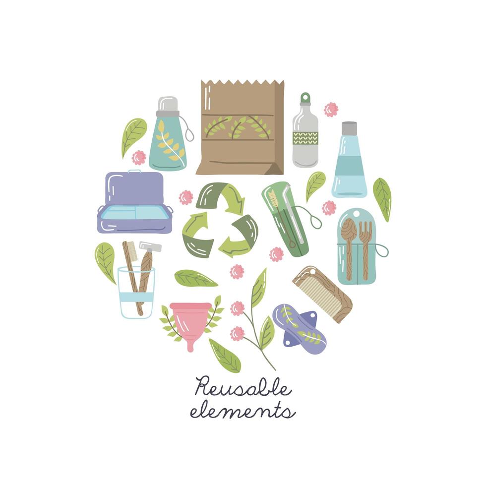 reusable elements banner vector