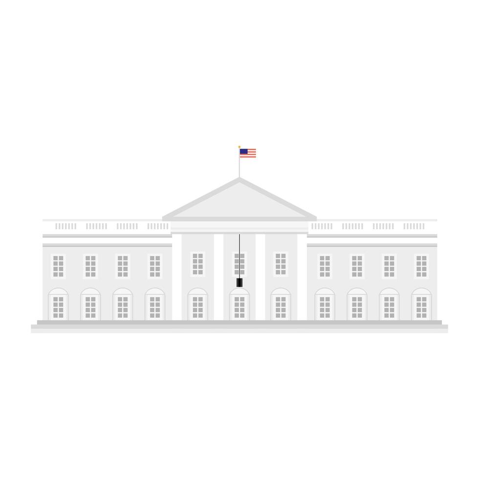 white house usa monument vector