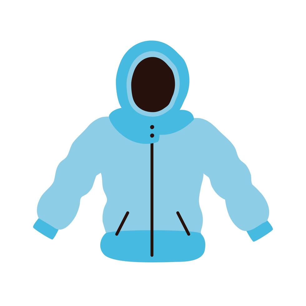 winter jacket blue vector