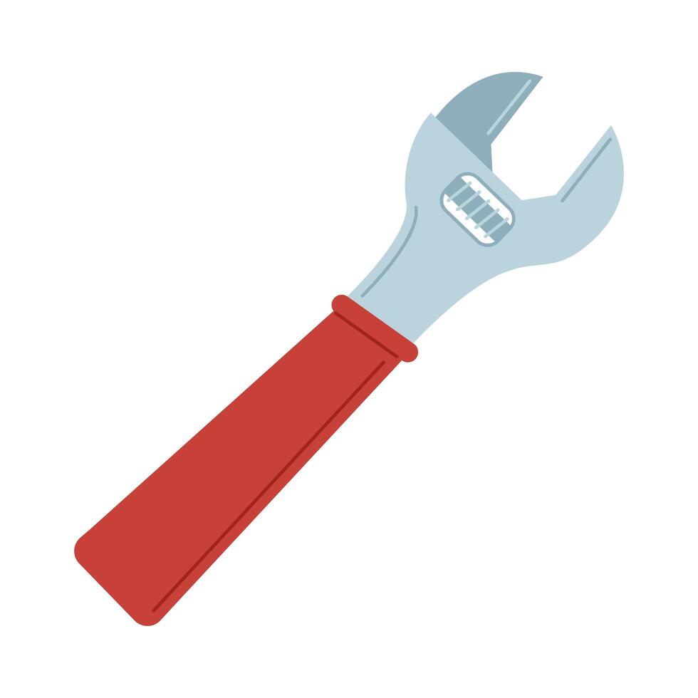 wrench key tool vector