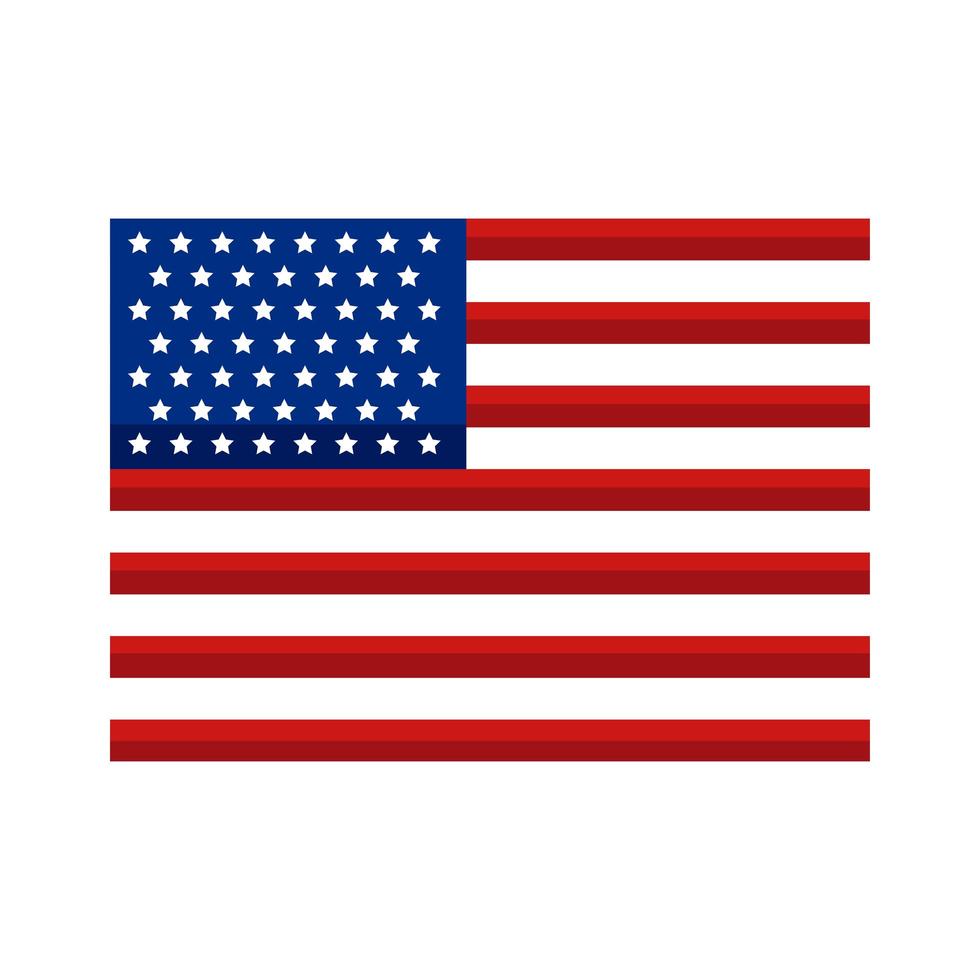 bandera de estados unidos america vector