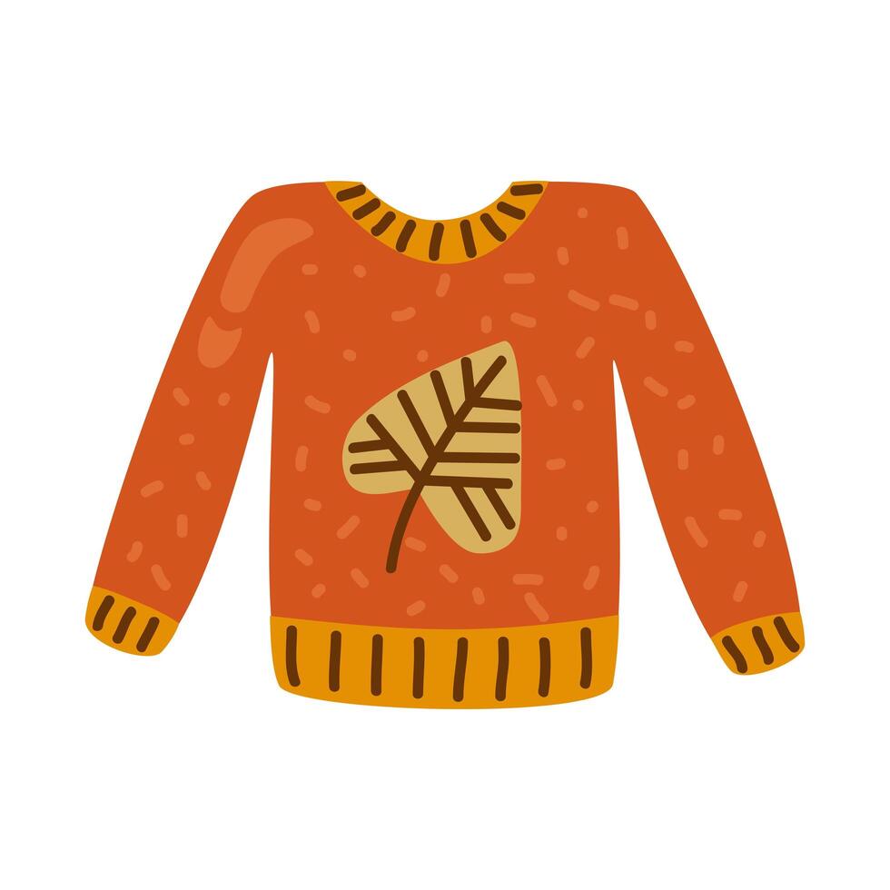 coat with leaf vector