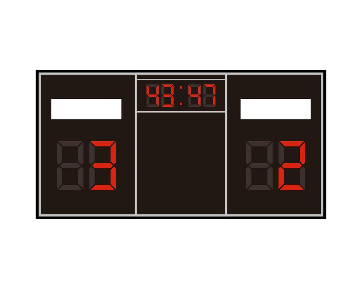 electronic score board vector