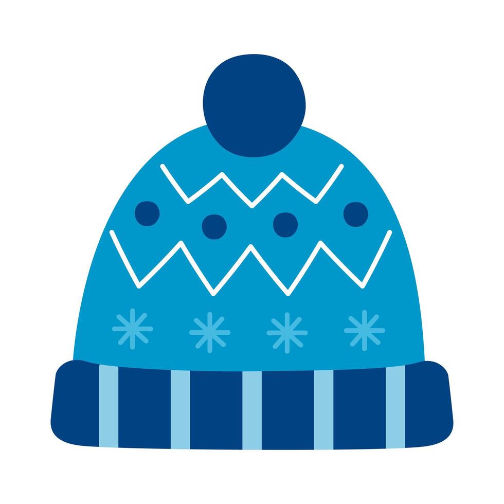 winter hat accessory vector