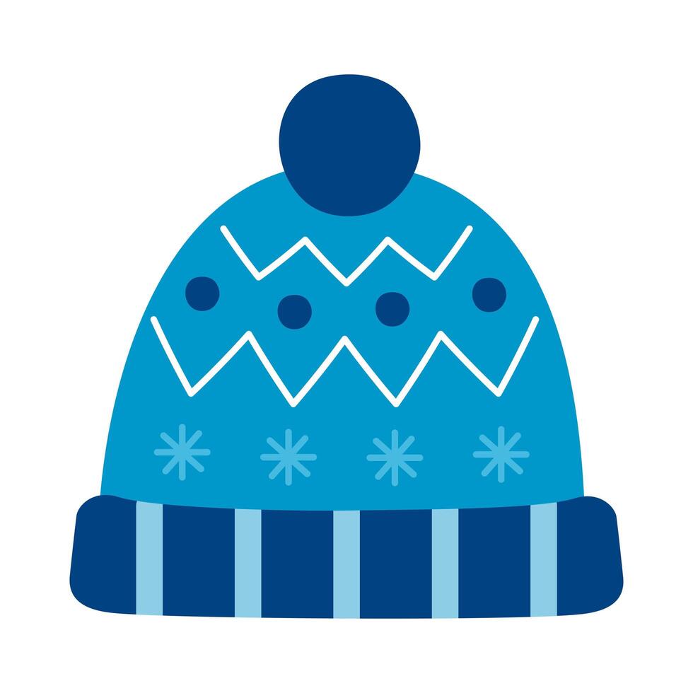 winter hat accessory vector