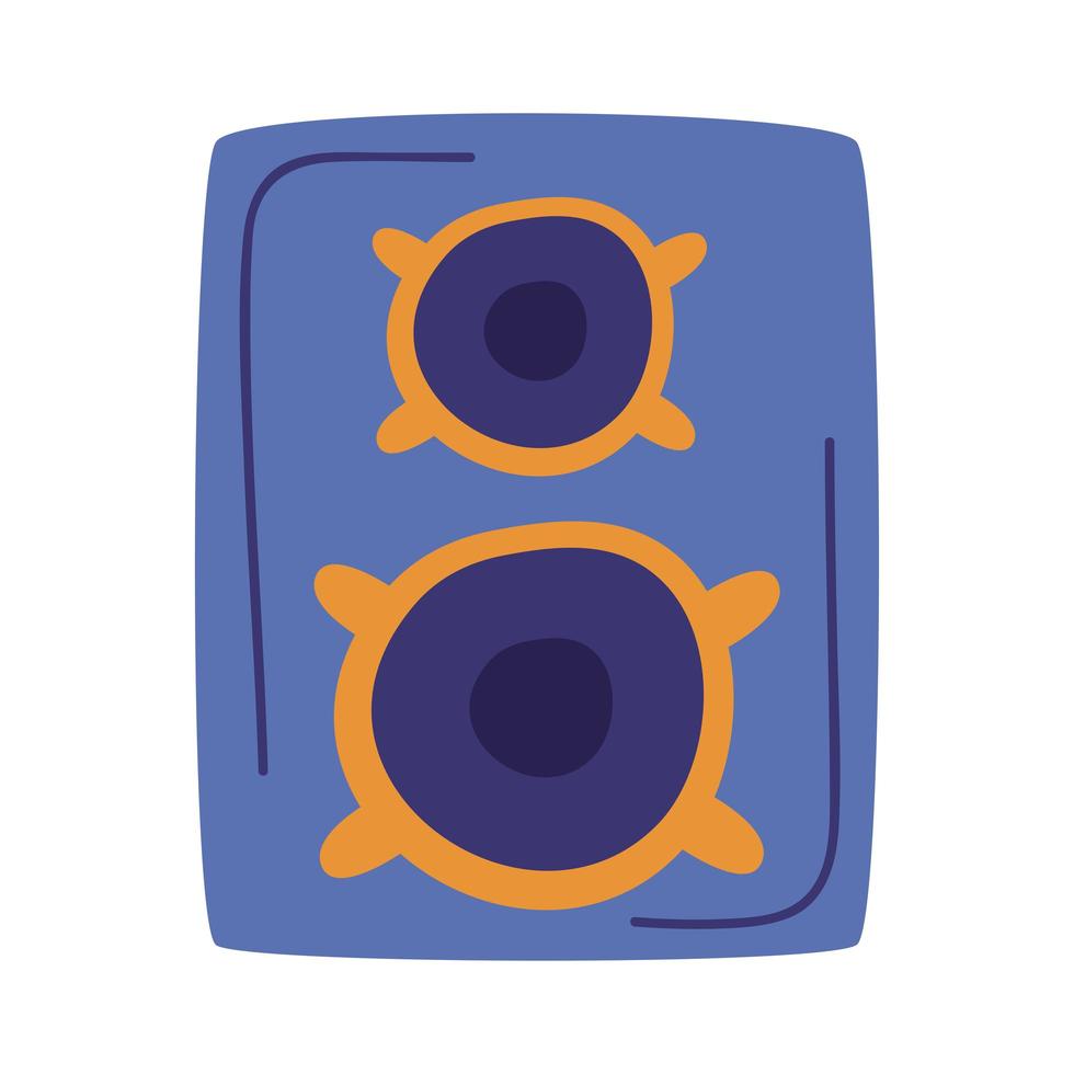 icono de altavoz de música vector