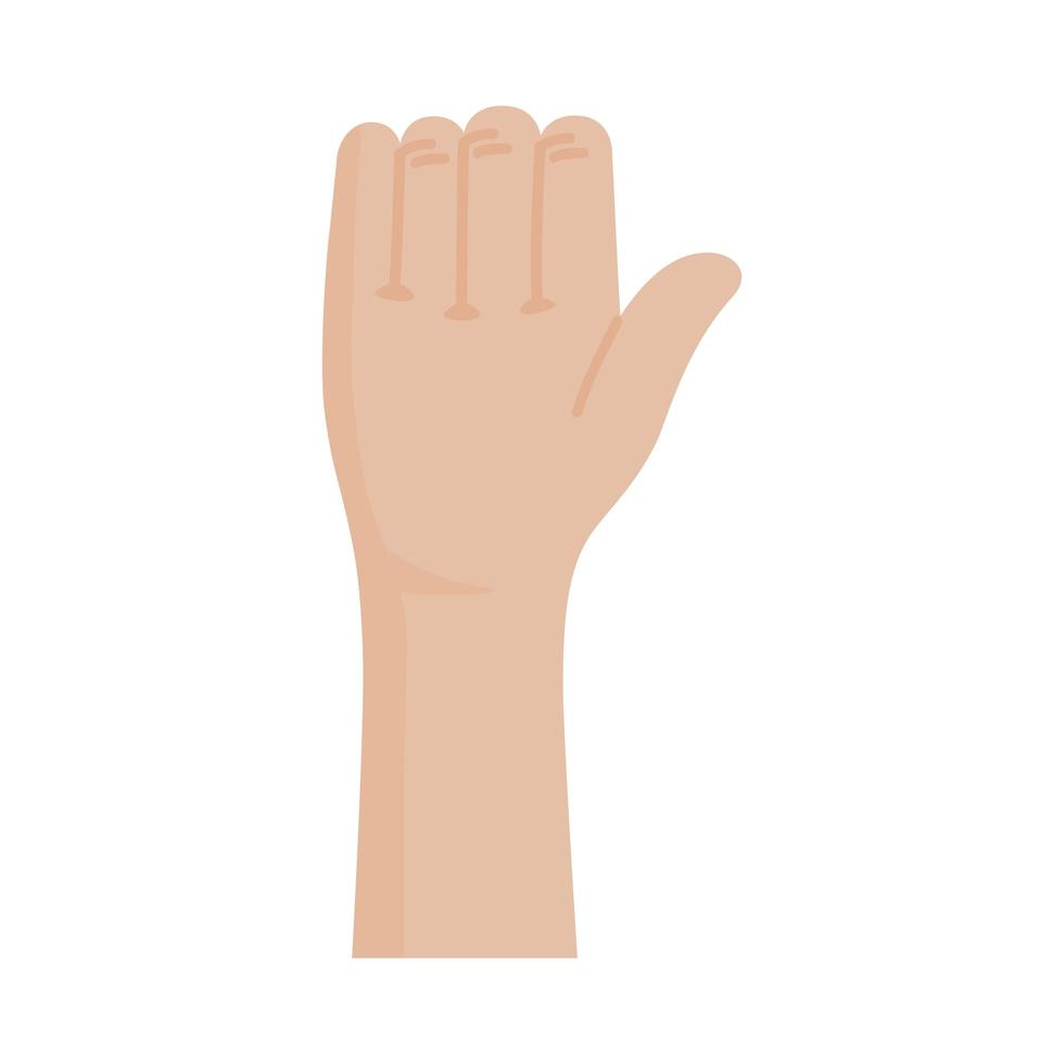 Human hand icon vector