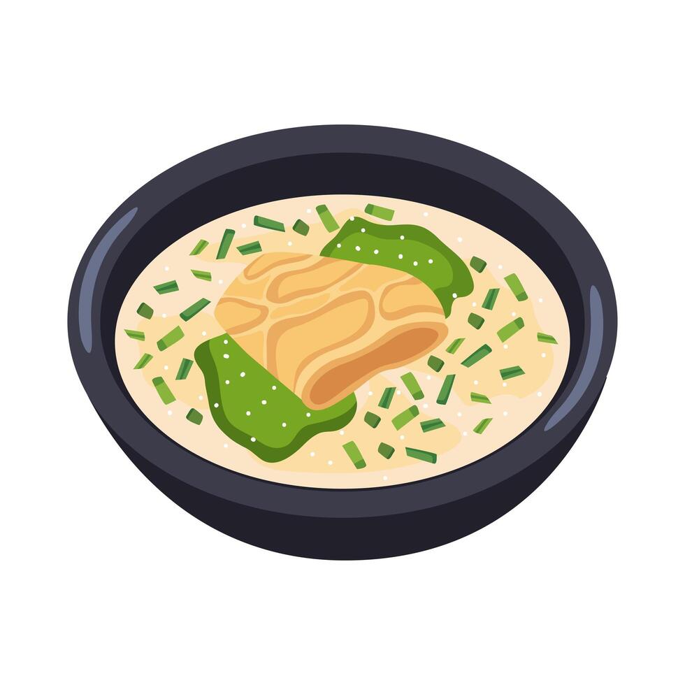 comida coreana kongguksu vector